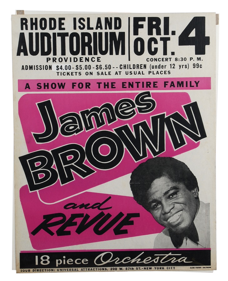 Rock 'n'  Roll - 1963 James Brown Concert Poster