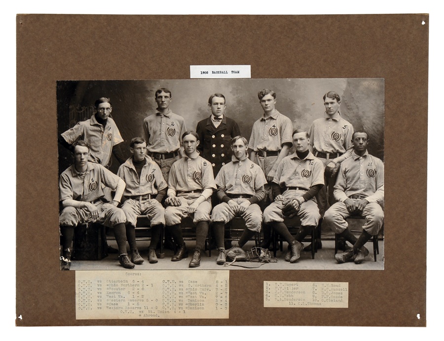 The Ohio Wesleyan Photograph Collection - Integrated 1905 Ohio Wesleyan Baseball Team with Charles Thomas