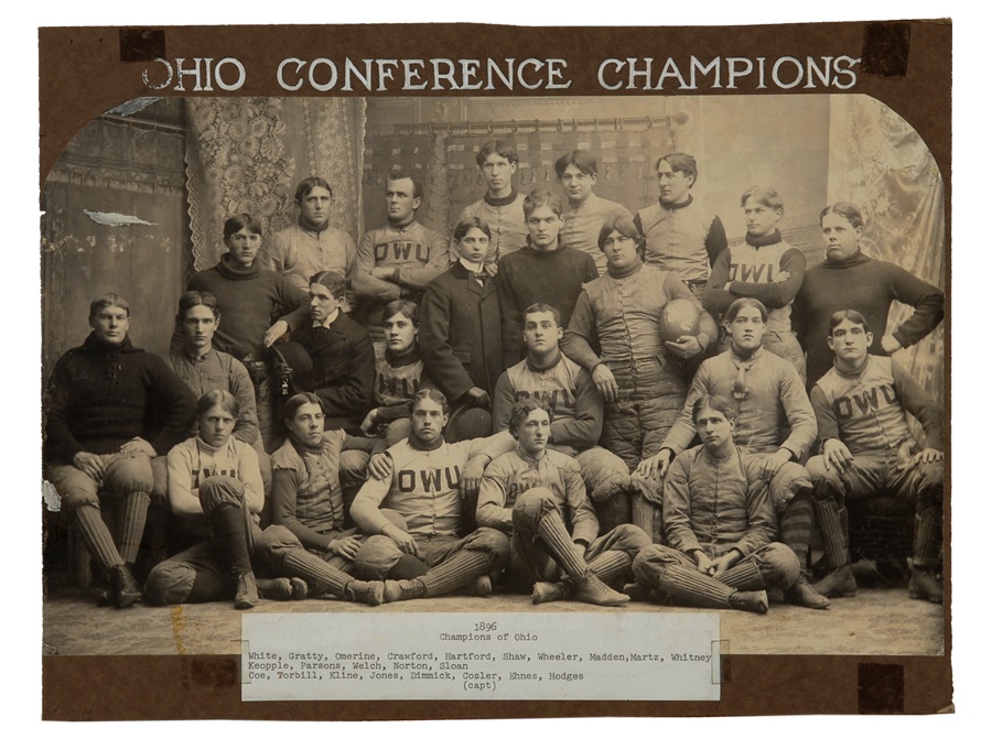 - 1896 “Ohio Conference Champions” Team Photograph