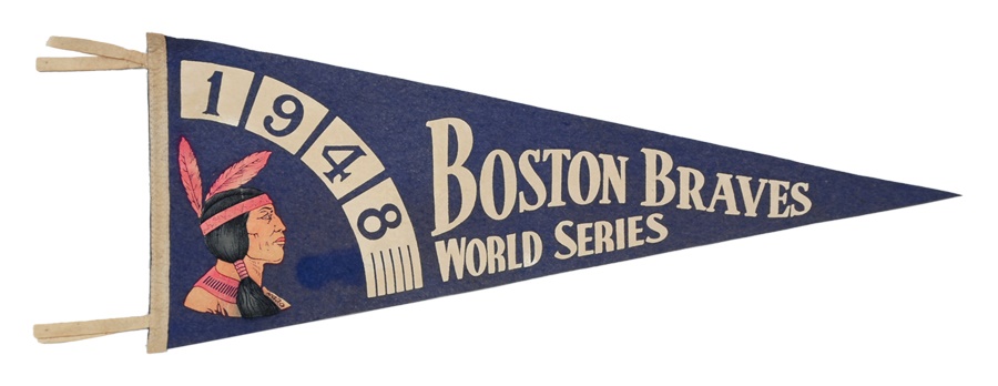 Baseball Memorabilia - 1948 Boston Braves World Series Pennant