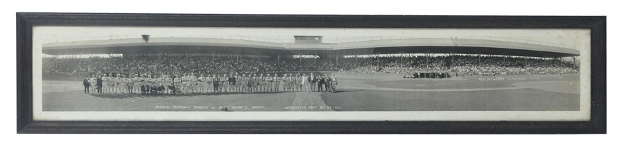 Baseball Memorabilia - 1917 Billy Sunday's Saints vs. Douglas Fairbanks' Sinners Panoramic Photograph