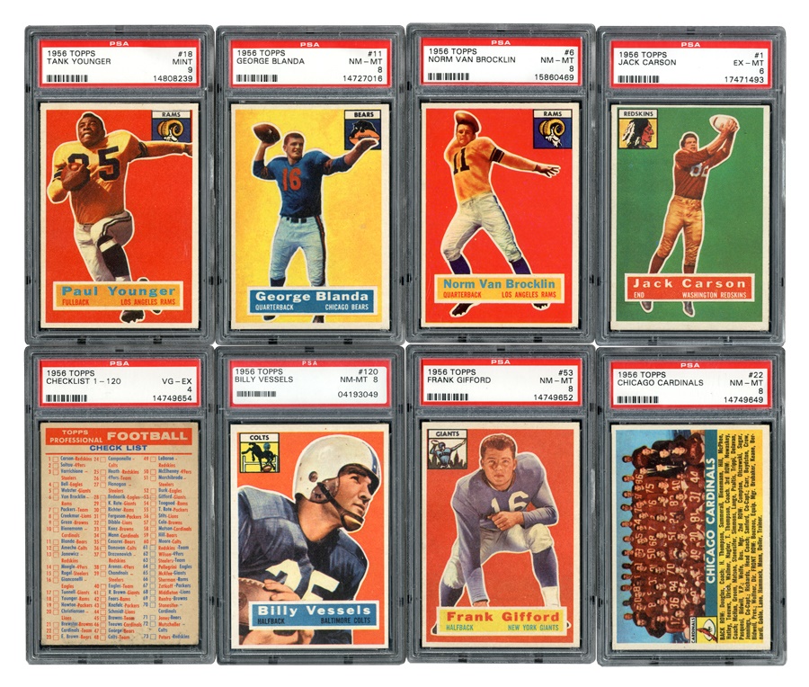 Sports and Non Sports Cards - 1956 Topps Football Card Set (#8 on the PSA Set Registry)