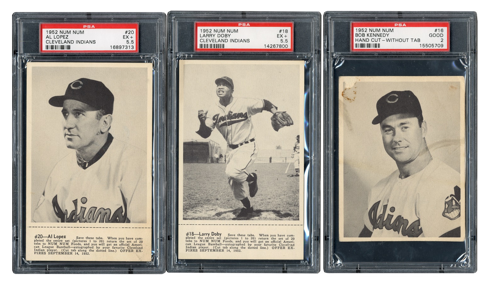 - 1952 Num Num Cleveland Indians Card Set (#5 on the PSA Set Registry)