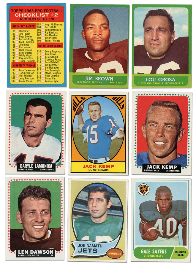 Sports and Non Sports Cards - Topps Football Collection of Complete and Partial Sets
