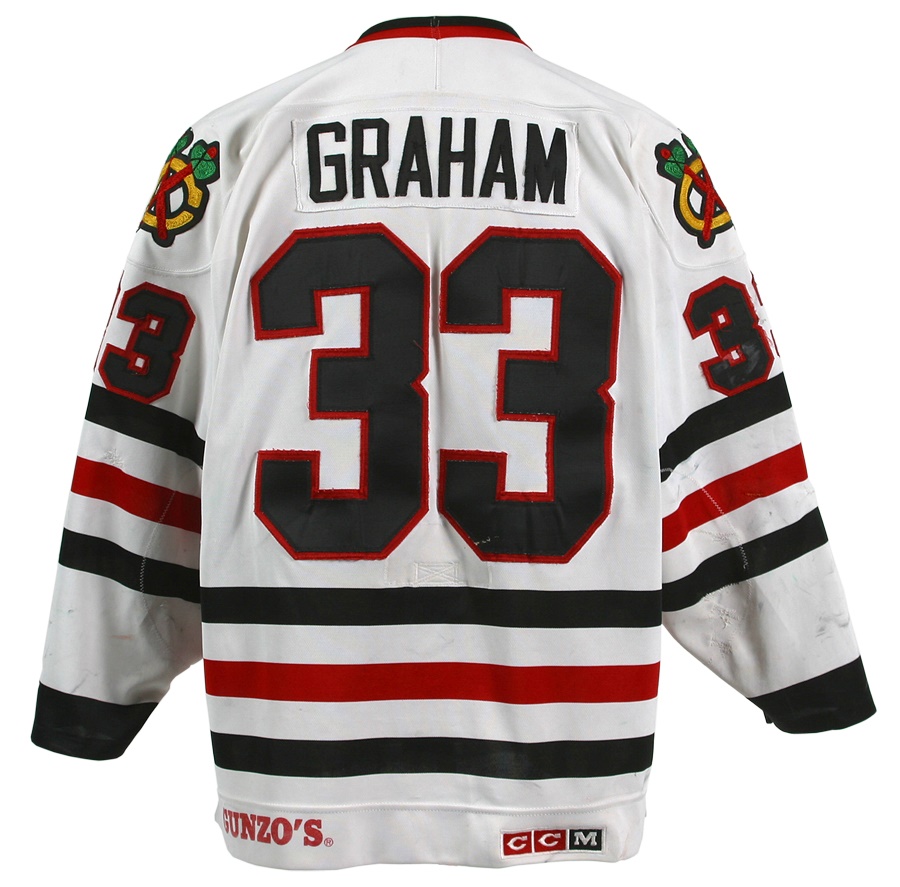 - 1988-89 Dirk Graham Chicago Blackhawks Game Worn Jersey