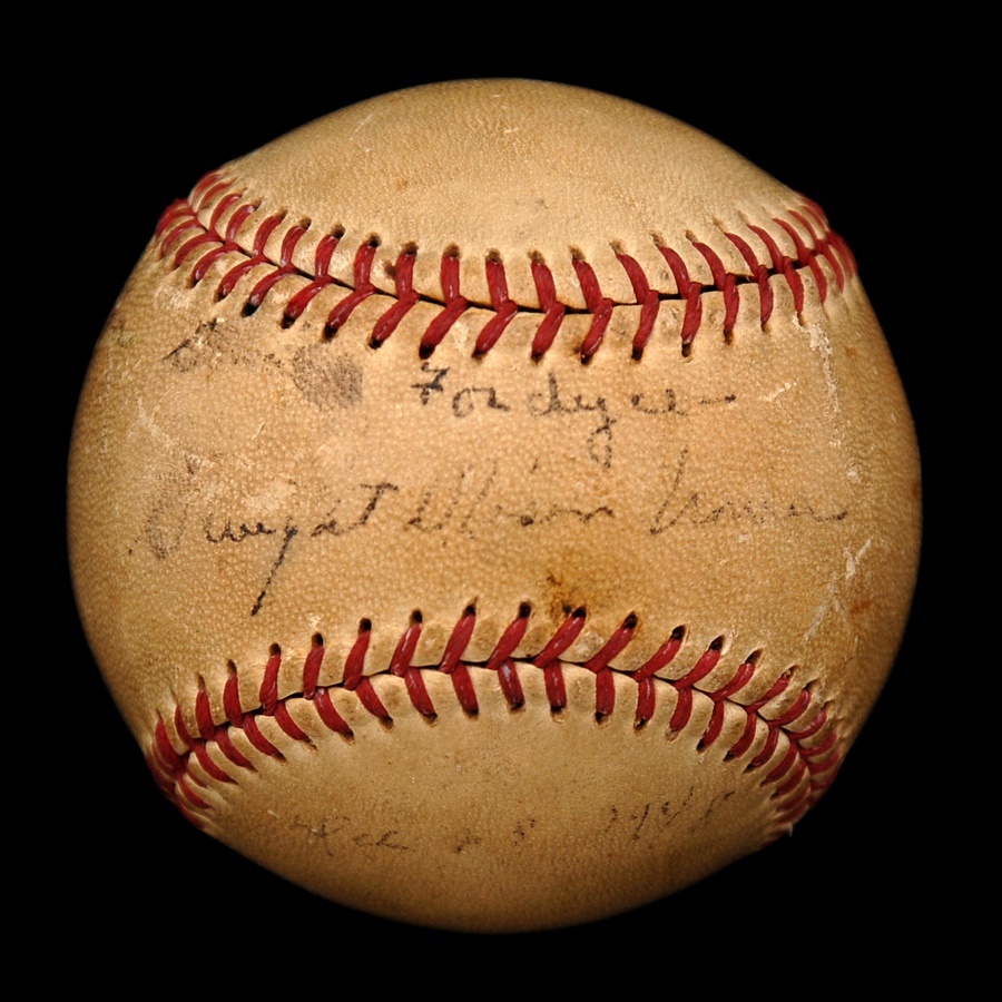 - President Dwight D. Eisenhower Signed Baseball