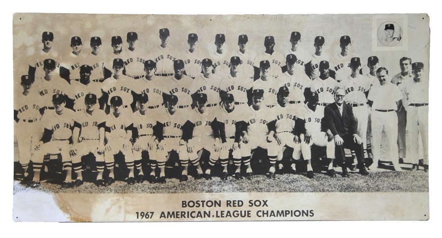 Stadium Artifacts - 1967 Boston Red Sox Large Photograph Hung In Fenway Park