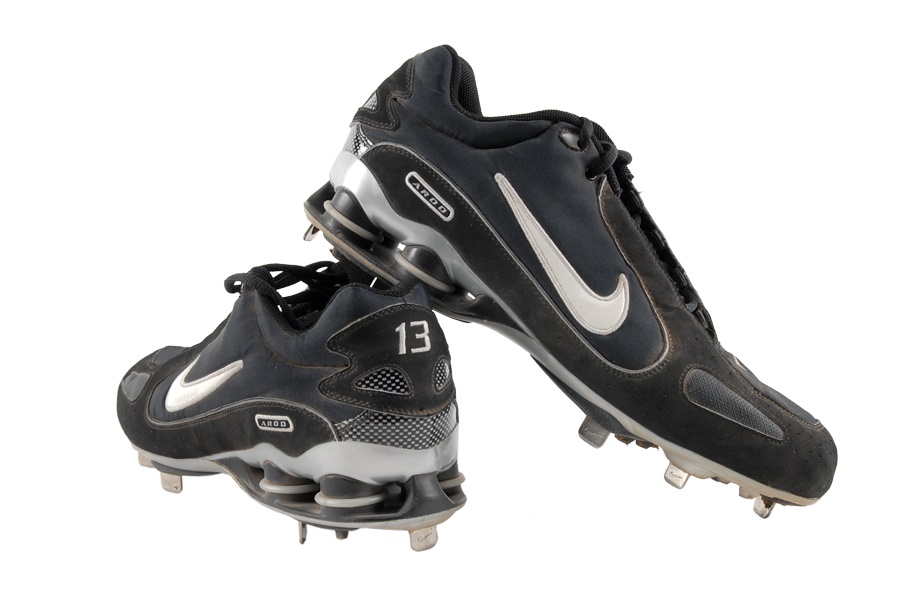 NY Yankees, Giants & Mets - Alex Rodriguez New York Yankees Game Worn Cleats