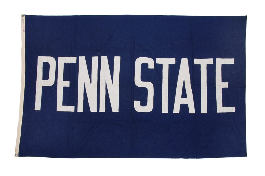 Football - 1960s Penn State Football Banner From Beaver Stadium