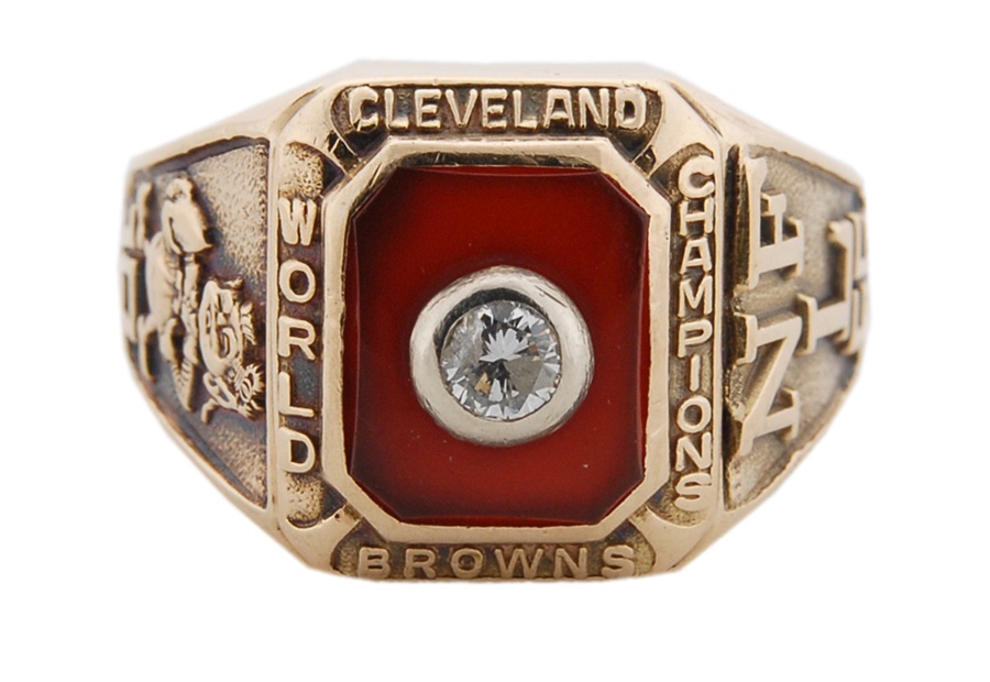 Football - 1955 Ken Konz Cleveland Browns World Championship Ring