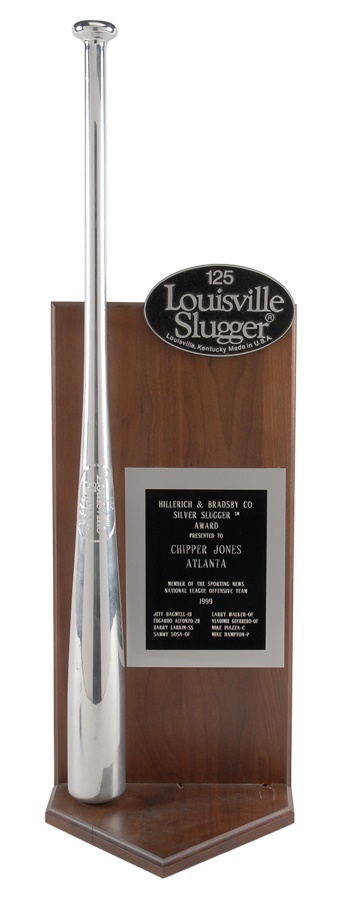 Sports Rings And Awards - 1999 Chipper Jones Silver Slugger Award