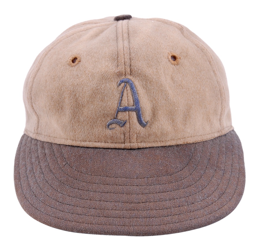 The Tommy Wittenberg Collection - Circa 1930 Rube Walberg Philadelphia Athletics Game Worn Cap