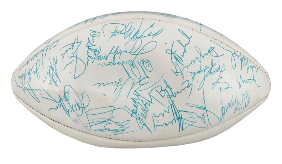 Football - 1972 Miami Dolphins World Champions Team Signed Football