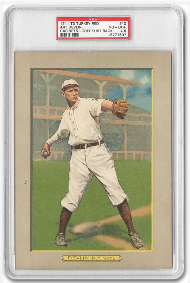 Sports and Non Sports Cards - 1911 T3 Turkey Red Art Devlin (PSA 4.5)