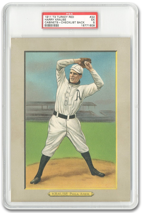 Sports and Non Sports Cards - 1911 T3 Turkey Red Harry Krause (PSA 5)