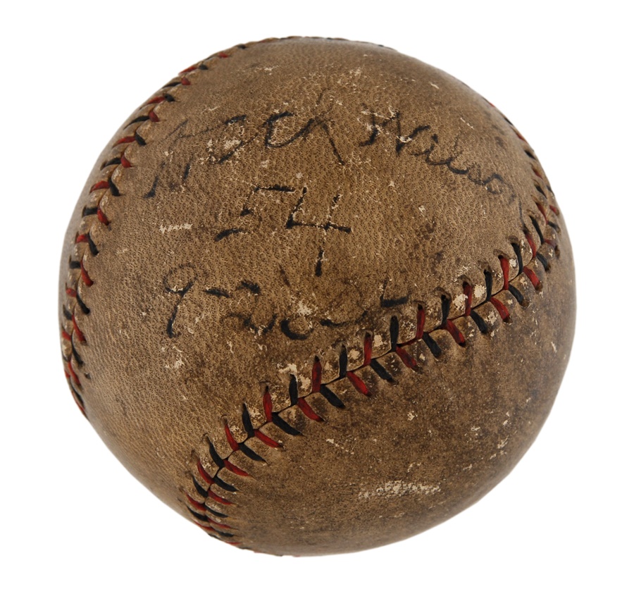 1930 Hack Wilson Signed 54th Homerun Baseball