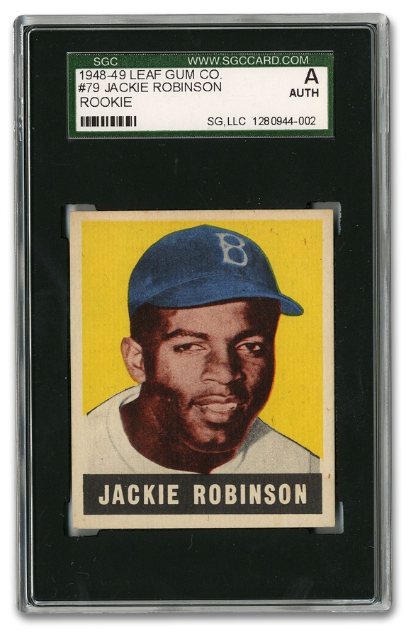 Sports and Non Sports Cards - 1948 Leaf #79 Jackie Robinson SGC Authentic