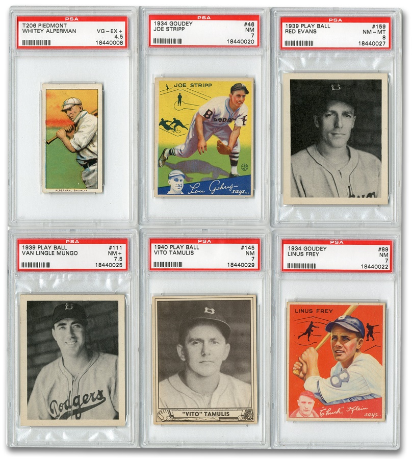 Sports and Non Sports Cards - Pre-War Brooklyn Collection PSA Graded (11)