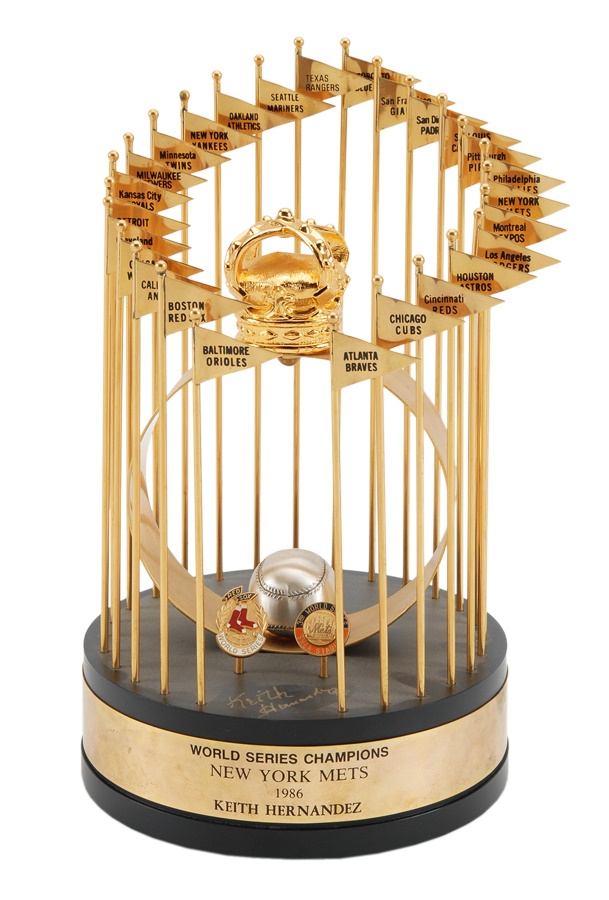 Keith Hernandez 1986 New York Mets World Series Trophy