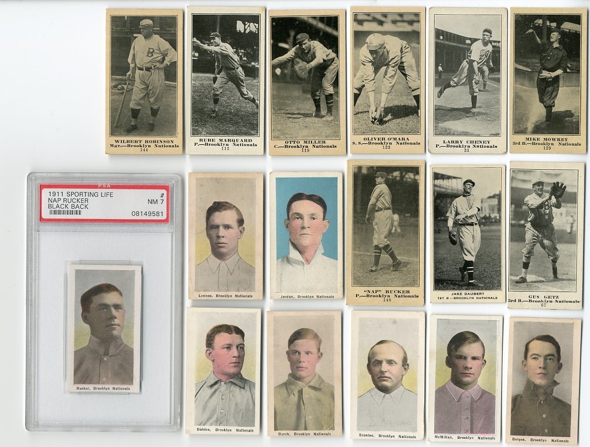 - Collection of Brooklyn Nationals "M" Cards (17)