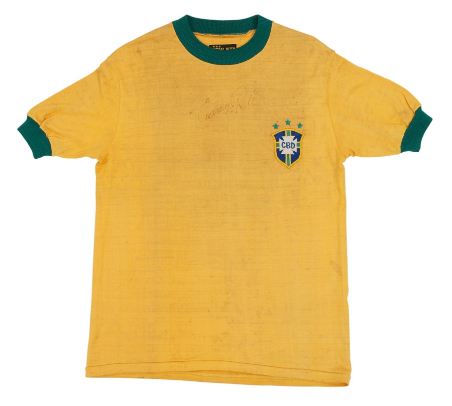 - 1971 Pele Brazil Game Worn Jersey