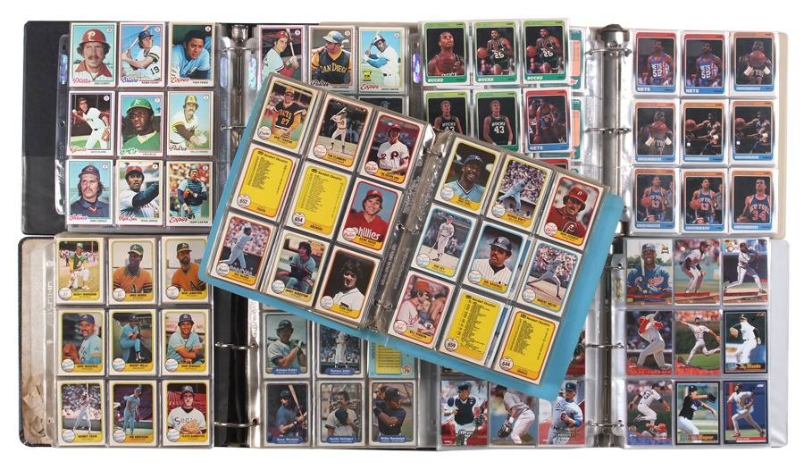 Sports and Non Sports Cards - Modern Baseball Card Collection with 1984 Fleer Vending Case