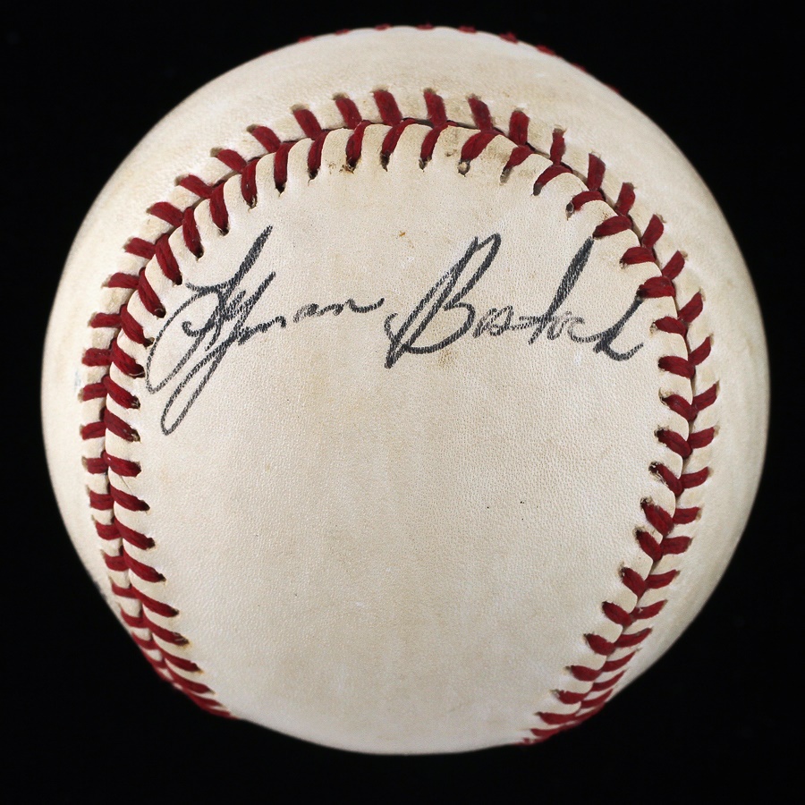 Baseball Autographs - Lyman Bostock Single Signed Baseball