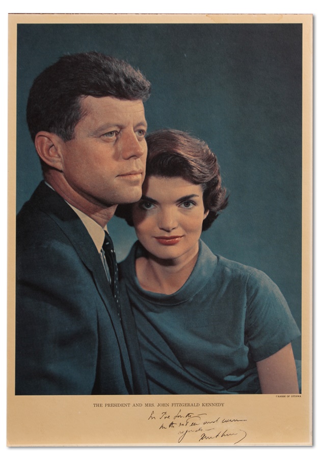 Rock And Pop Culture - JFK and Jackie O Signed Photograph