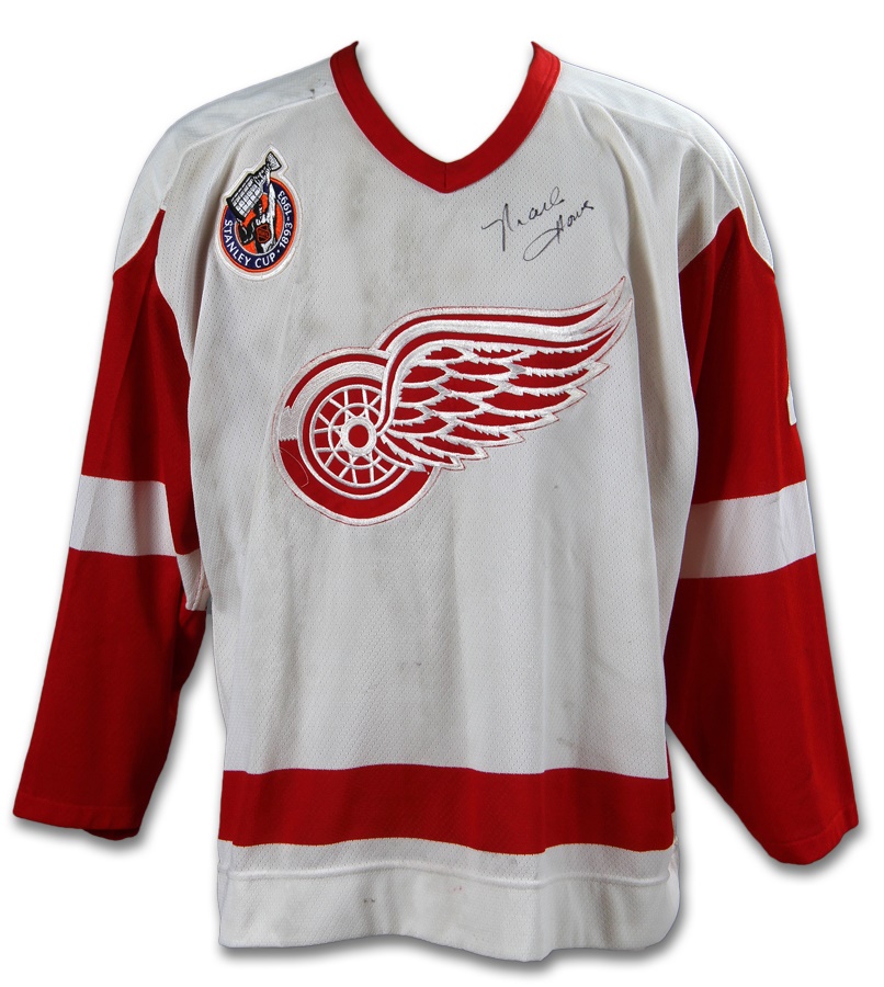 1992-93 Mark Howe Detroit Red Wings Game Worn Jersey