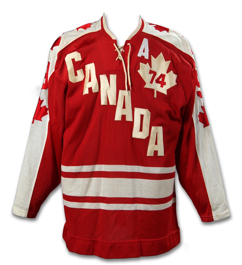 - 1974 Gordie Howe Team Canada Summit Series Game Worn Jersey