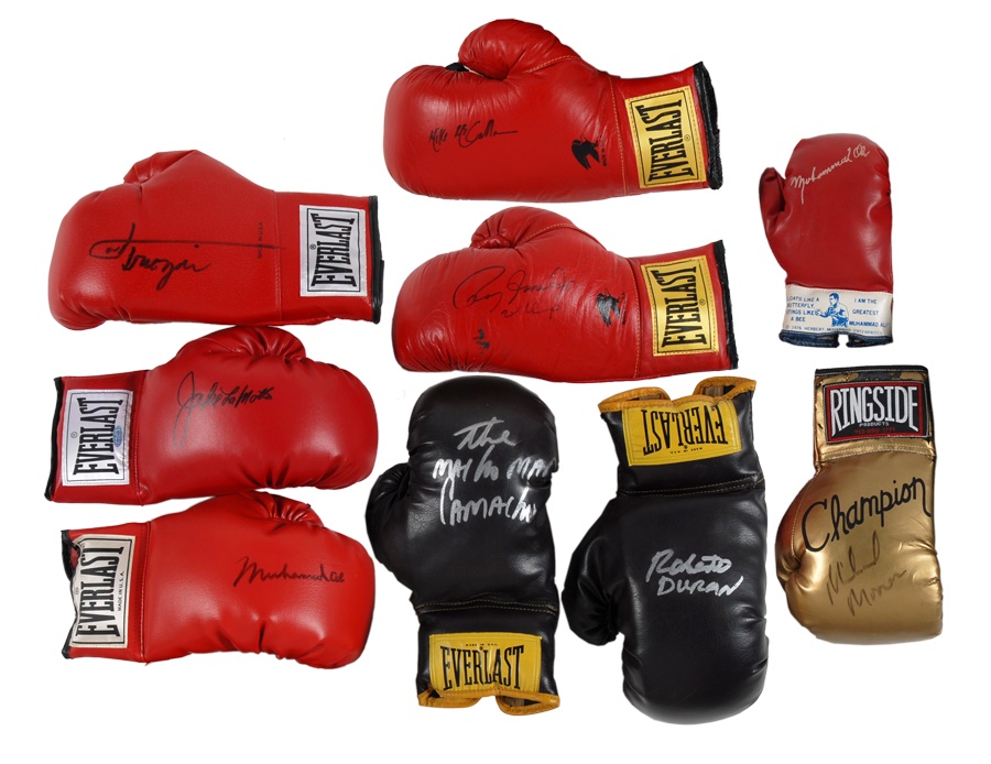 - Signed Boxing Glove Collection with Ali