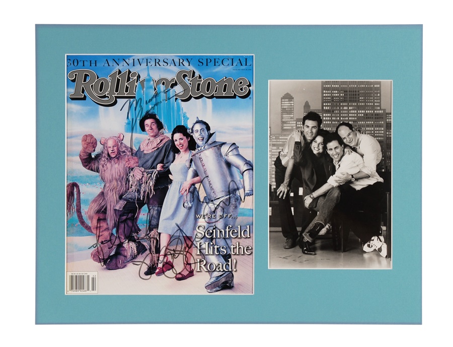 Rock And Pop Culture - Seinfeld Cast Signed Rolling Stones Magazine Cover