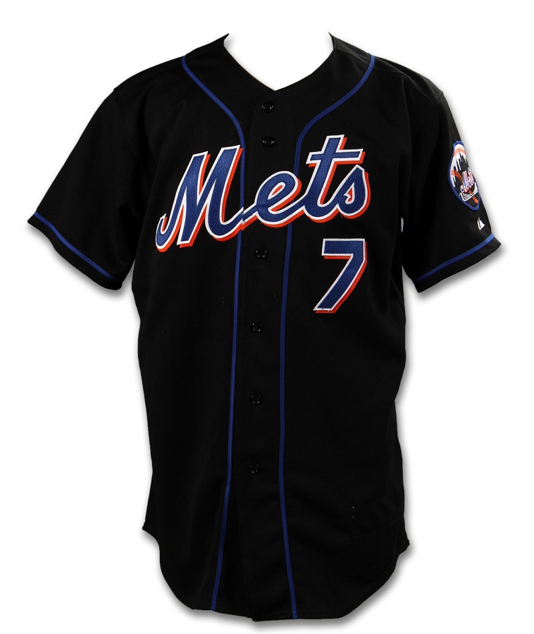 - 2003 Jose Reyes New York Mets Game Worn Rookie Jersey