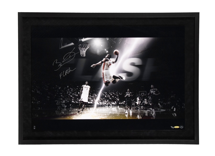 - LeBron James Signed "Witness" Photo and Dwayne Wade Signed "Flash" Photo (UDA)