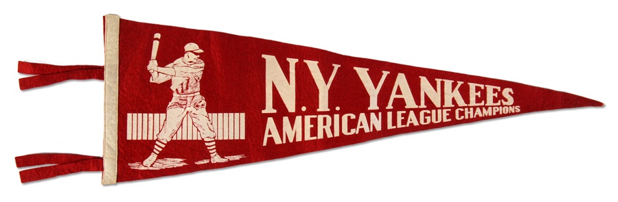 NY Yankees, Giants & Mets - Rare New York Yankees Pennant