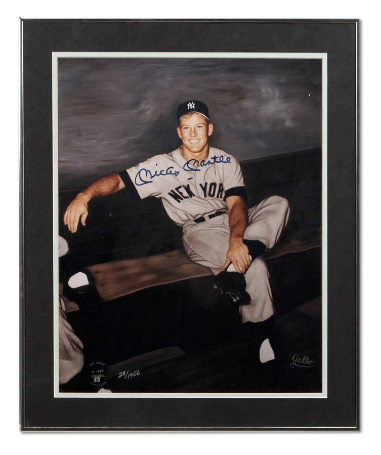 - Mickey Mantle Signed Limited Edition Photo by Gallo