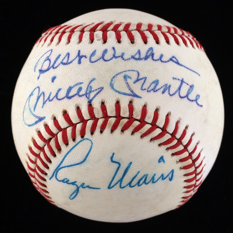 Mantle and Maris - Mickey Mantle and Roger Maris Signed Baseball