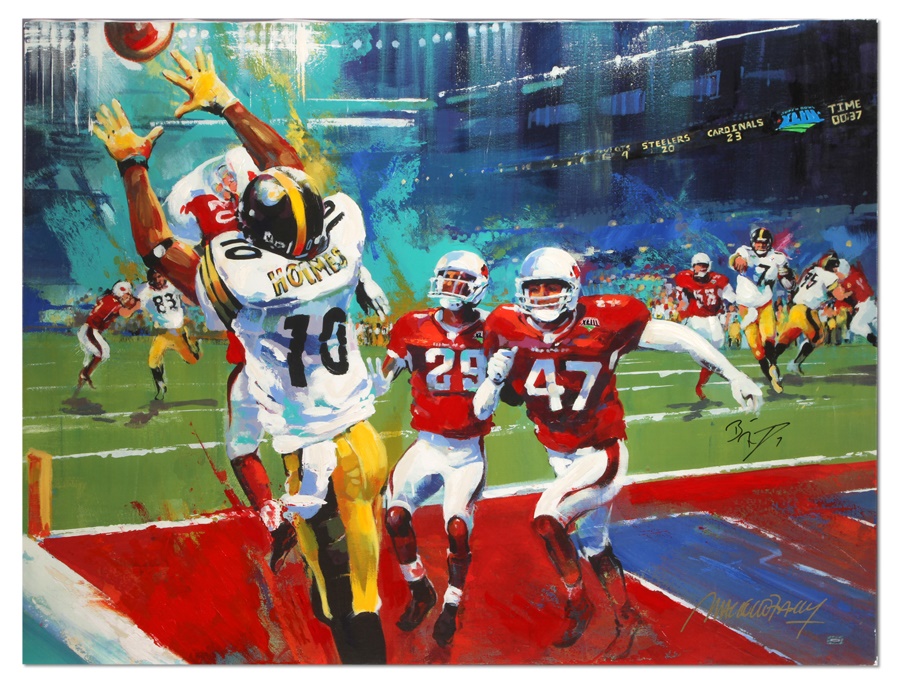 Football - Malcolm Farley Superbowl XLIII Print Signed By Ben Roethlisberger