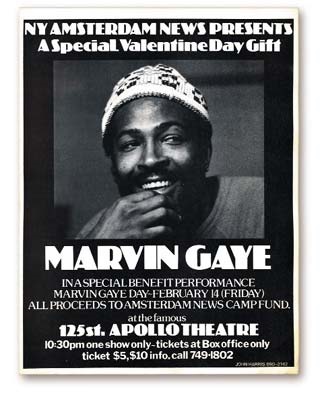 1975 Marvin Gaye Handbill (8.5x11")