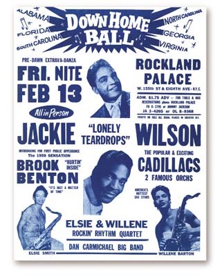 Handbills - 1959 Jackie Wilson The Cadillacs Handbill (8.5x11")