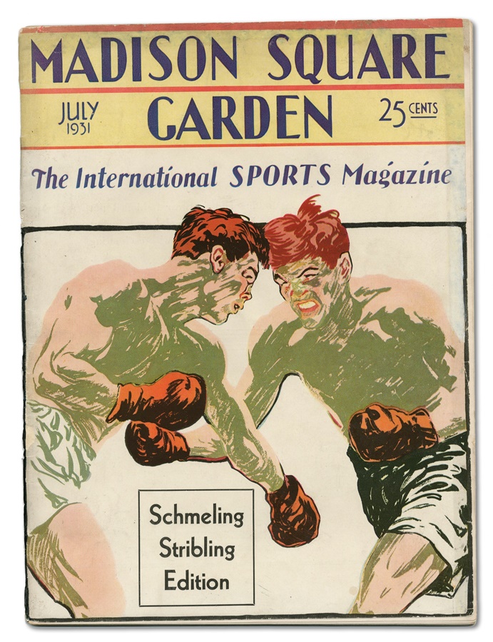- 1931Max Schmeling vs. Young Stribling Fight Program