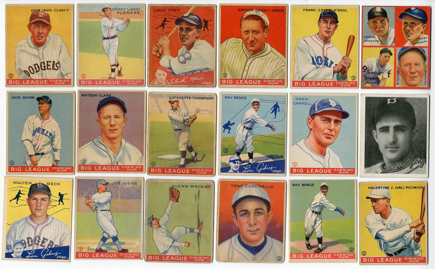 The Sal LaRocca Collection - Brooklyn Dodger Goudey Colection (21)