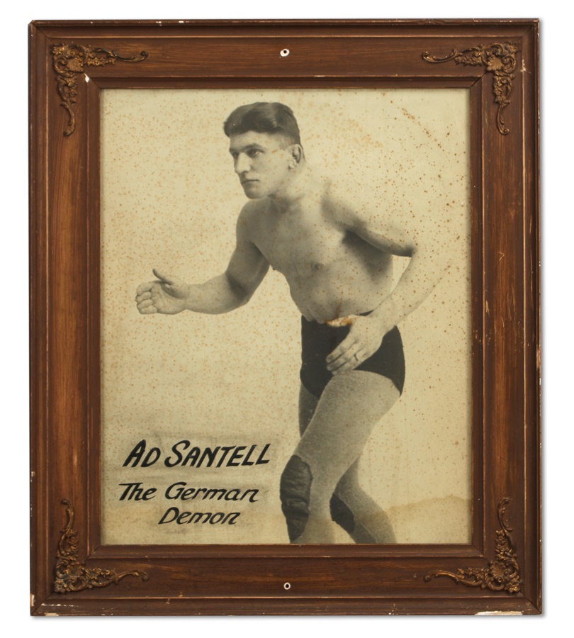 1930's Sammy Stein and Ad Santel Large Wrestling Photographs (2)