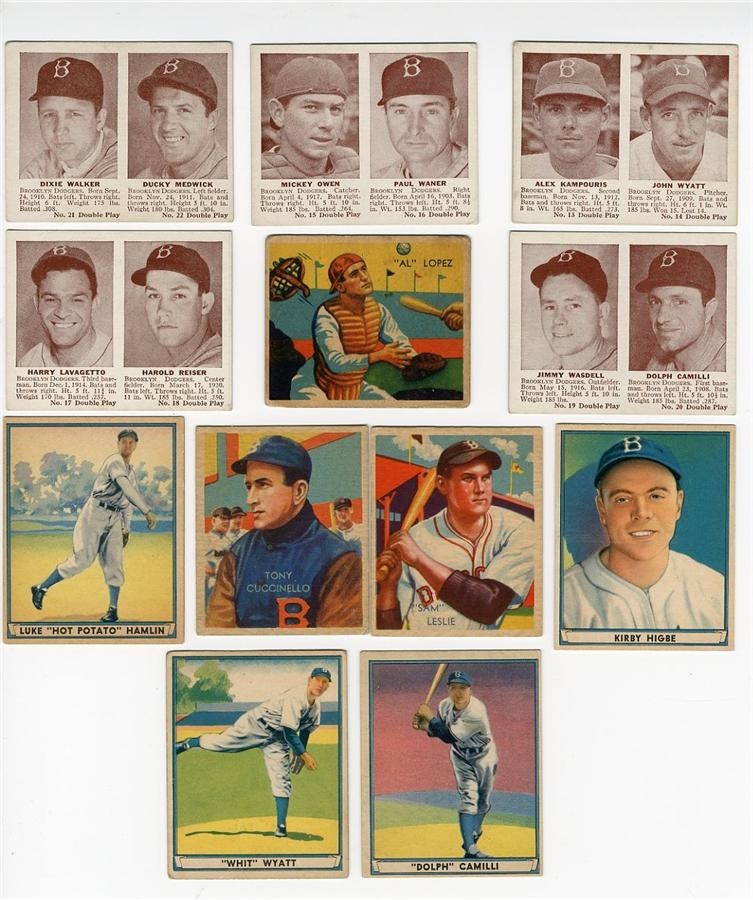 The Sal LaRocca Collection - Brooklyn Diamond Stars, Play Ball, and Double Plays (54 cards)