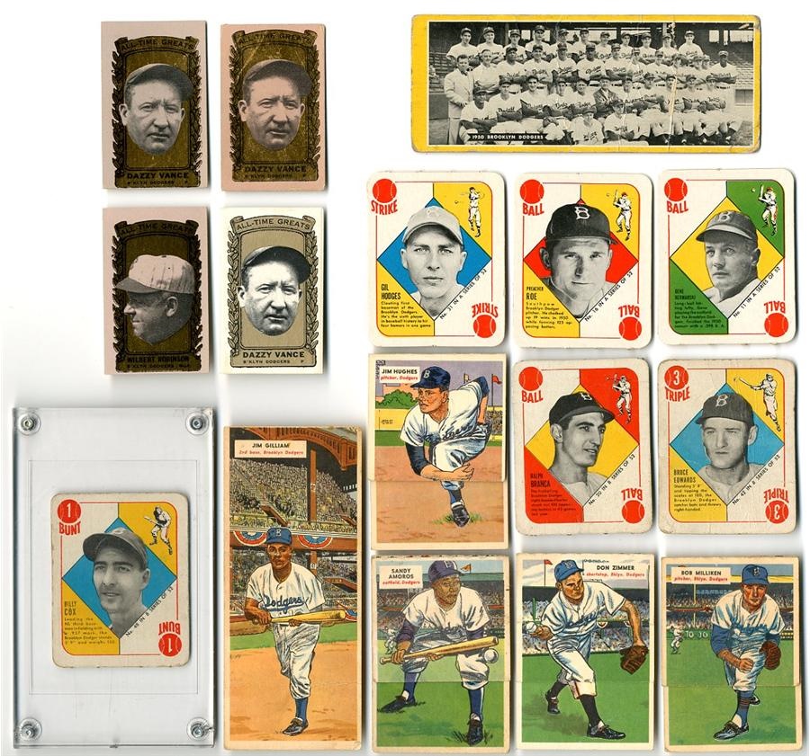 1950s and 1960s Dodgers Issued by Topps (20 cards)