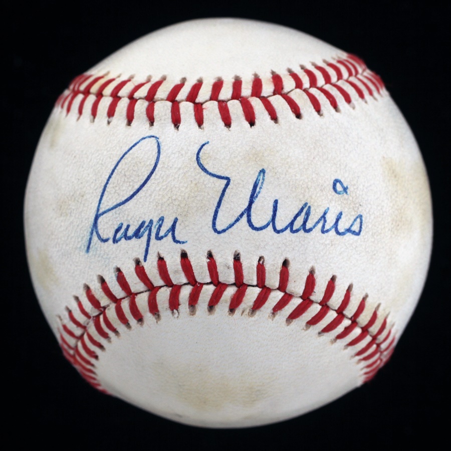 Mantle and Maris - Roger Maris Single Signed Baseball