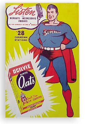 Comics and Cartoons - 1930's Superman Advertising Sign (10x15")