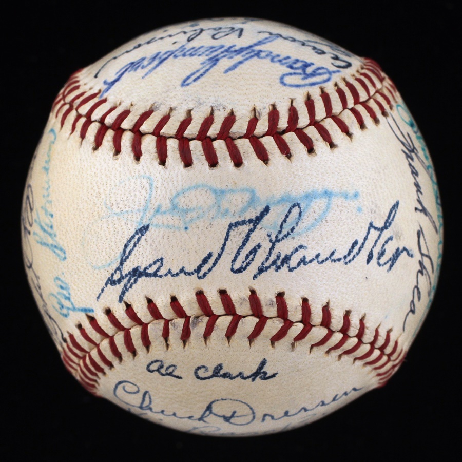 1947 New York Yankees World Champions Team Signed Baseball