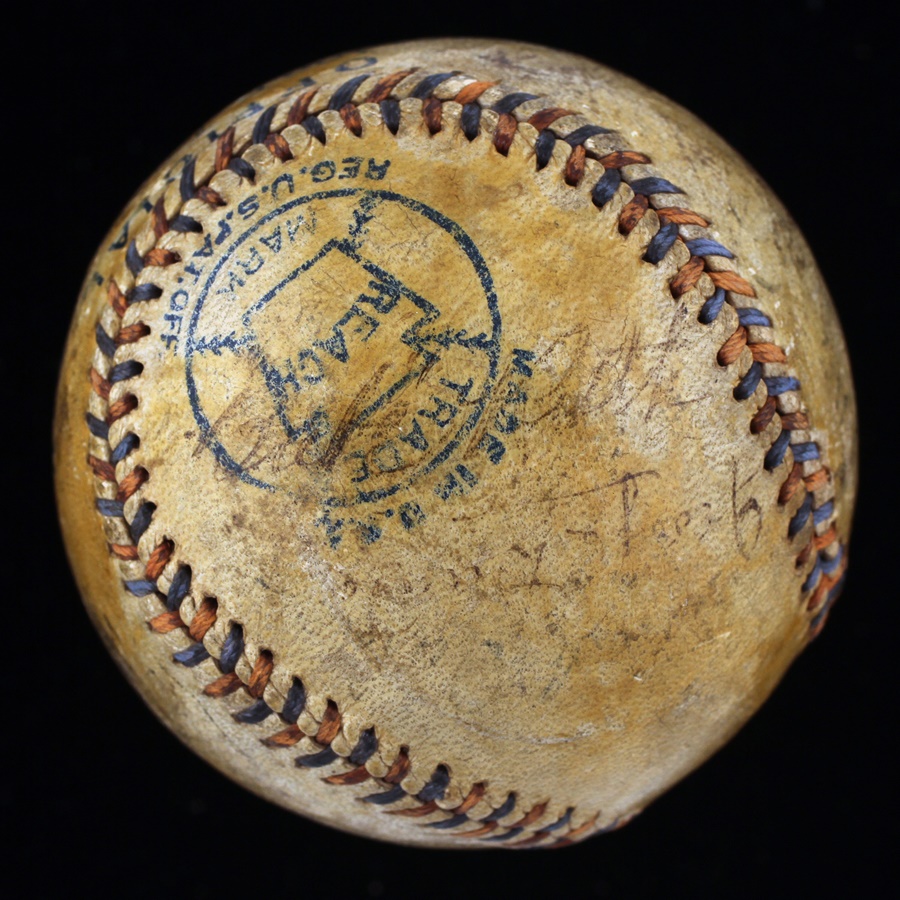 - 1914 Babe Ruth and Ty Cobb Signed Baseball