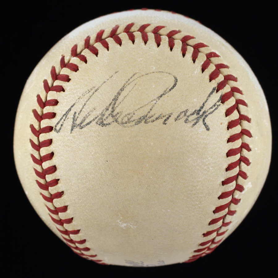 Baseball Autographs - Herb Pennock Signed Baseball